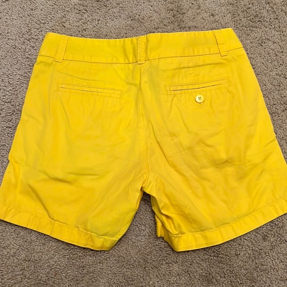 J.Crew Bright Yellow Chino Shorts 5" inseam-Size 0 - Picture 1 of 3